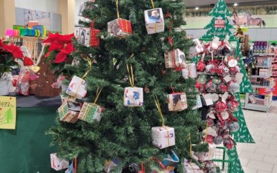 Spendenbox beim Raiffeisenmarkt Wülfrath