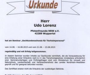 Teammitglied hat Sachkunde § 11